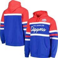 Mitchell & Ness Men's Mitchell & Ness Royal/Red LA Clippers Head Coach Pullover Hoodie