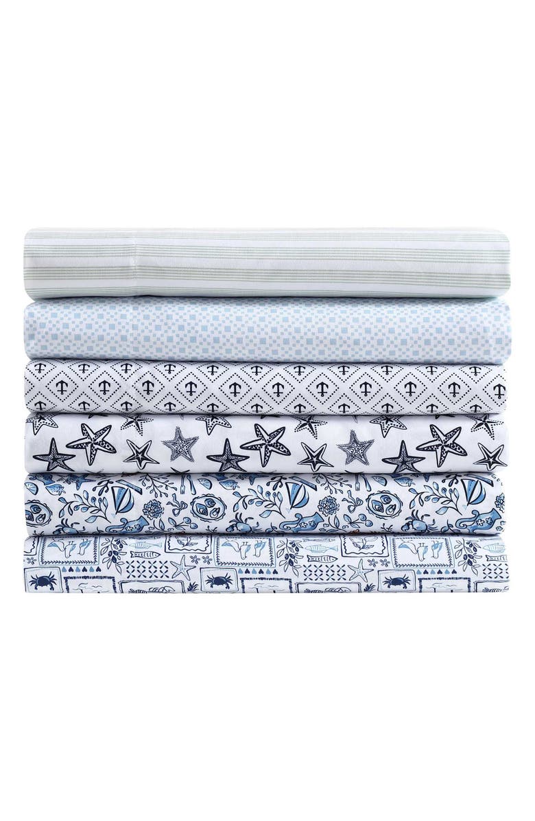 Nautica Diamond Anchor Cooling Microfiber Sheet Set, Alternate, color, 