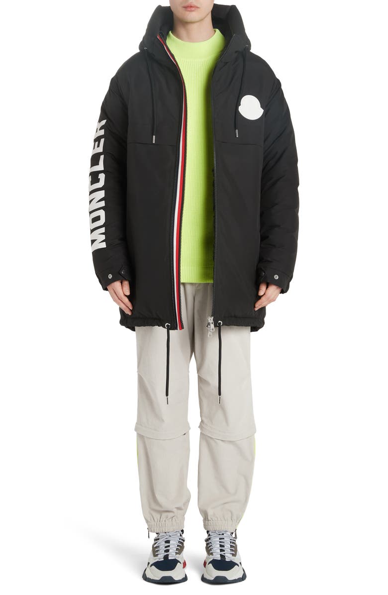 Moncler Chanier Hooded Down Jacket, Alternate, color, 