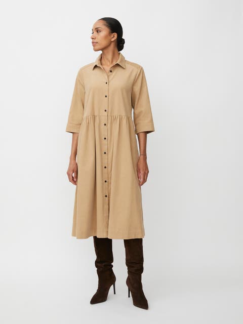 MaNynisla 3/4 Sleeve Midi Dress