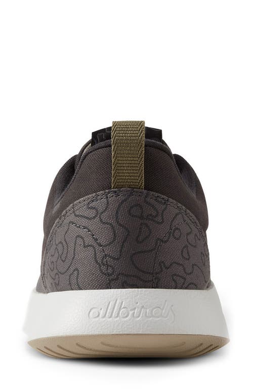 Allbirds Courier Twill Sneaker In Natural Black/blizzard