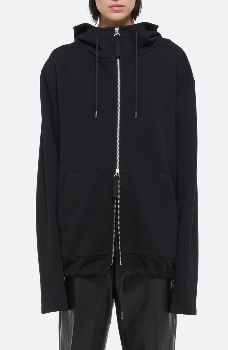 Helmut Lang Front Zip Organic Cotton Hoodie, Main, color,