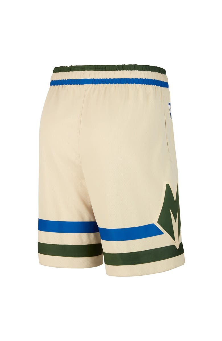 Nike Men's Nike  Cream Milwaukee Bucks 2025/26 City Edition Remix Dri-FIT Swingman Shorts, Alternate, color, Cream