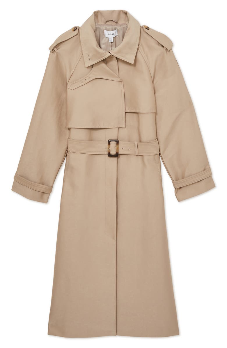 Reiss August Trench Coat, Alternate, color, Neutral