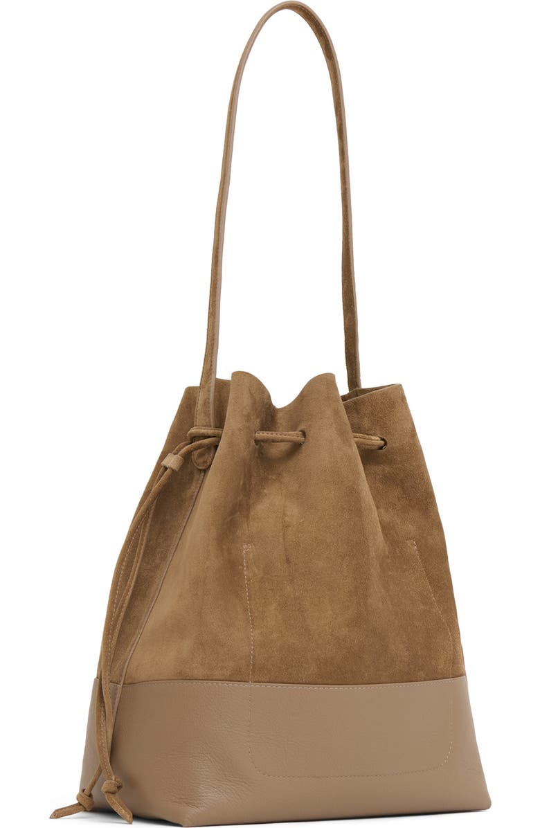 Mansur Gavriel Drawstring Cabas Bucket Bag, Alternate, color, Anise/ Anise