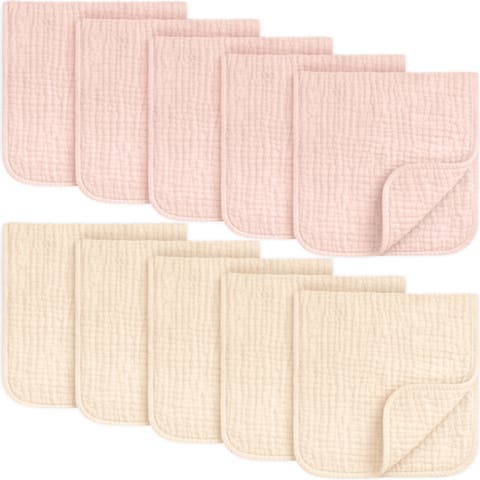 10-Pack Lyra Muslin Burp Cloths