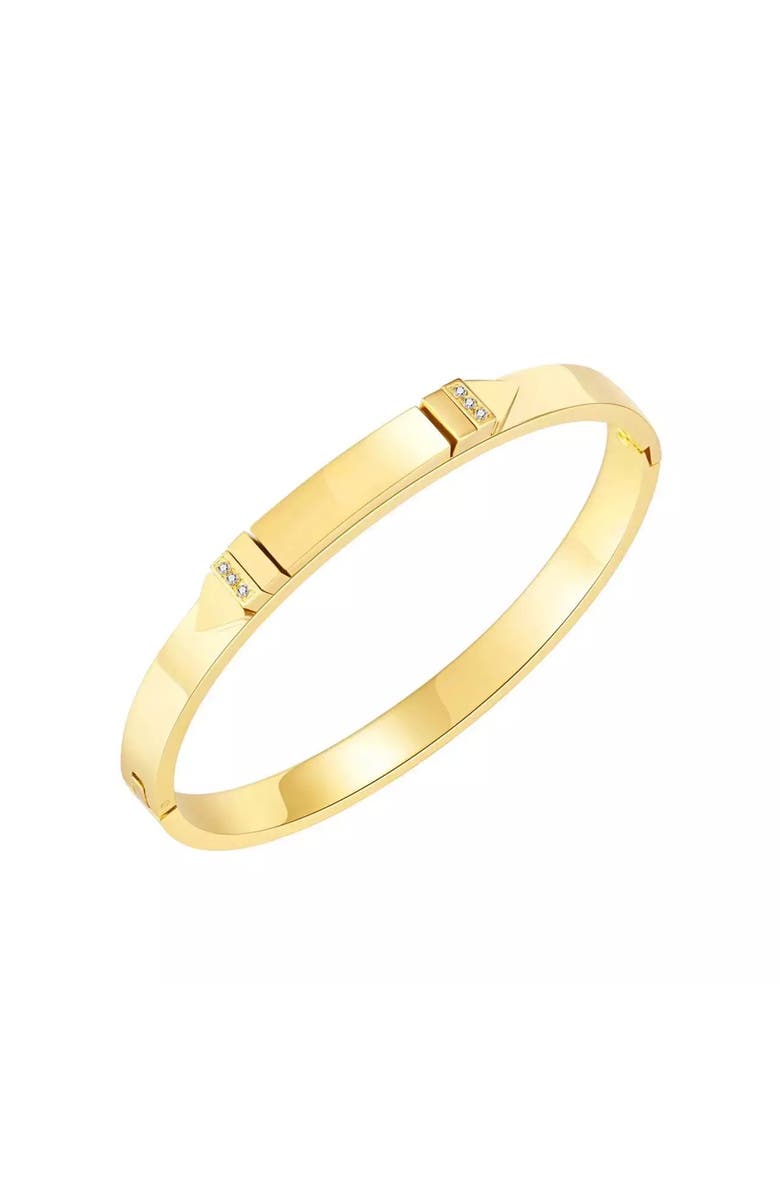 Mazin Jewels Brita Bangle, Main, color, Gold