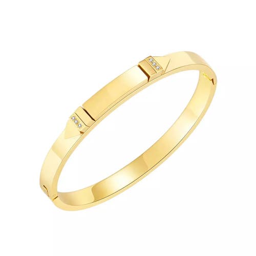Mazin Jewels Brita Bangle In Gold