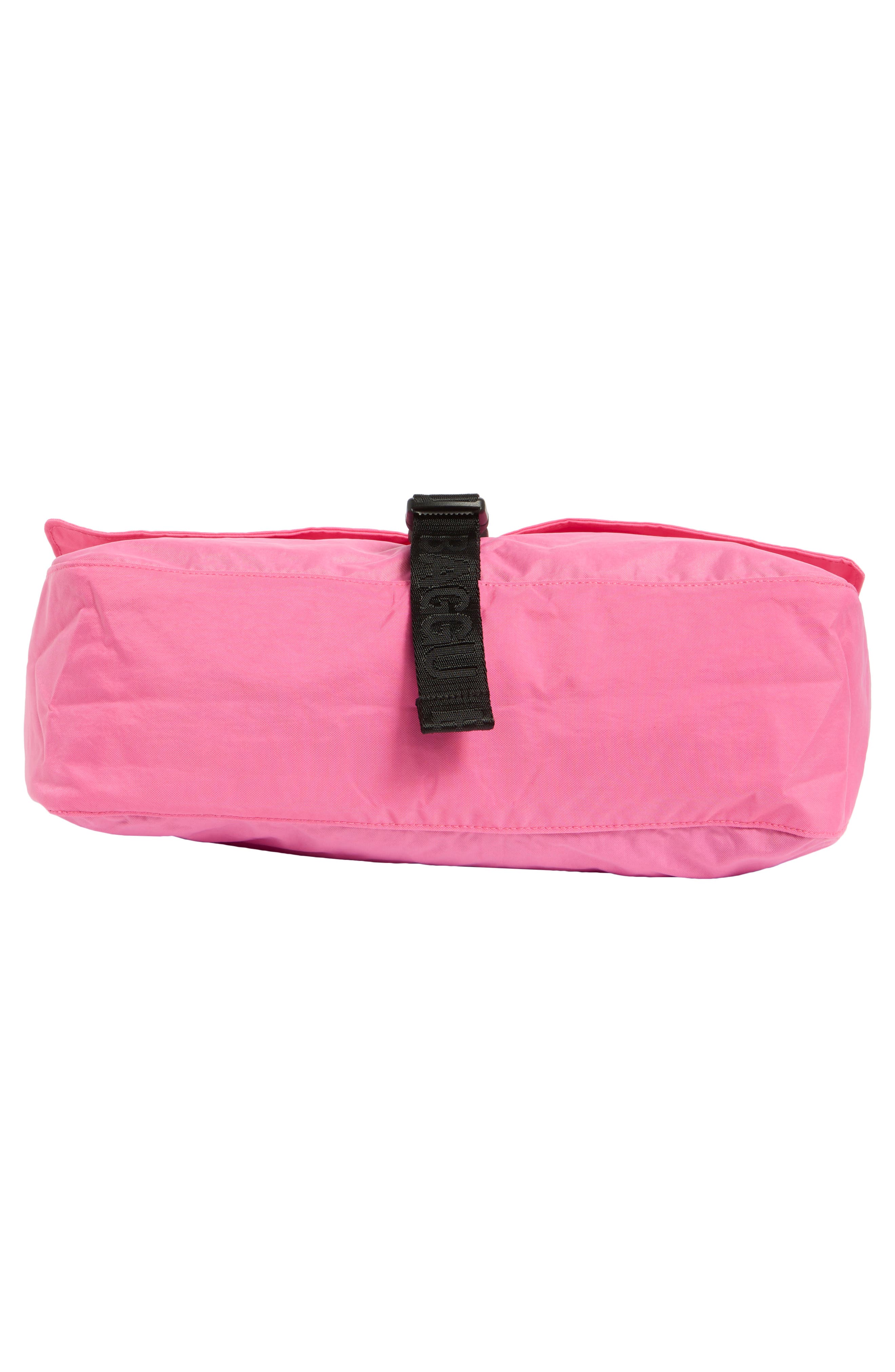 Baggu Recycled Nylon Messenger Bag, Alternate, color, Azalea Pink