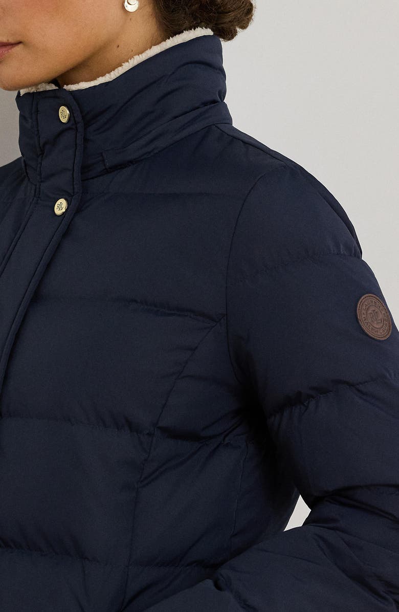 Lauren Ralph Lauren Heritage Down & Feather Fill Puffer with Faux Fur Trim Removable Hood, Alternate, color, 