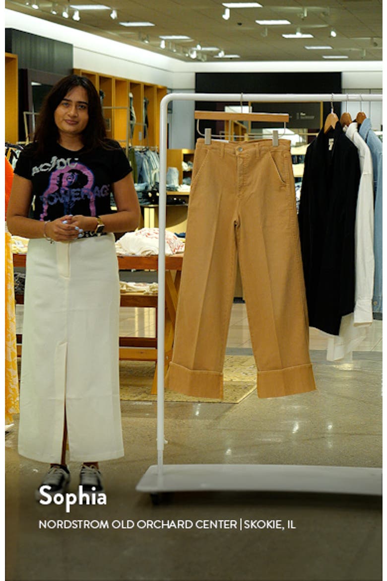 The Trixie Cuff High Waist Wide Leg Trouser Jeans video