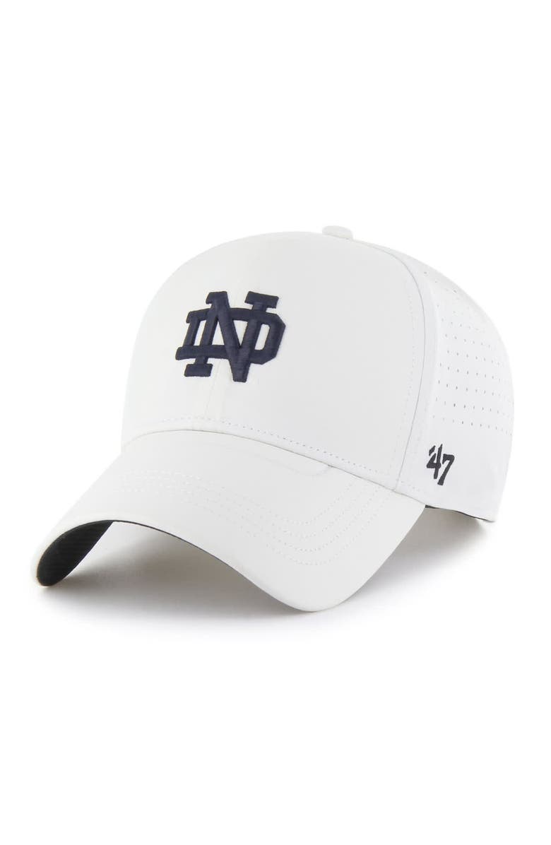 '47 Men's '47 White Notre Dame Fighting Irish Forward Vent MVP Adjustable Hat, Main, color, 