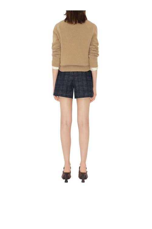Burberry Wool And Cashmere Sweater With Ekd Knitwear Brown In Neutral