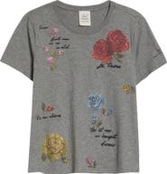 Cinq à Sept Heat Set Rhinestone Graphic T-Shirt