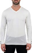 Maceoo Rissa V-Neck Long Sleeve T-Shirt