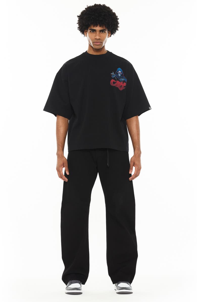 Cult of Individuality Grunge 607 Baggy Jeans, Alternate, color, Black