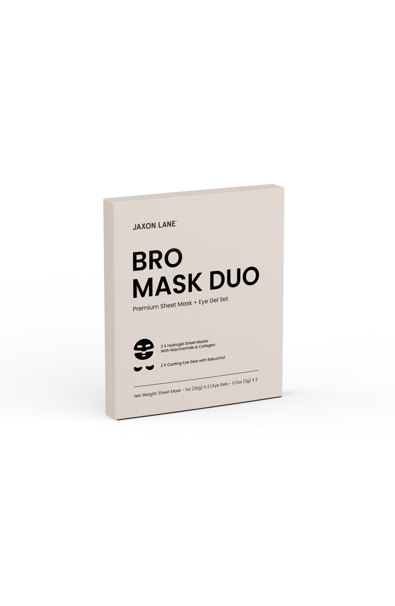 JAXON LANE Bro Mask Hydrating Cooling Sheet & Eye Mask Set, Alternate, color, NO COLOR