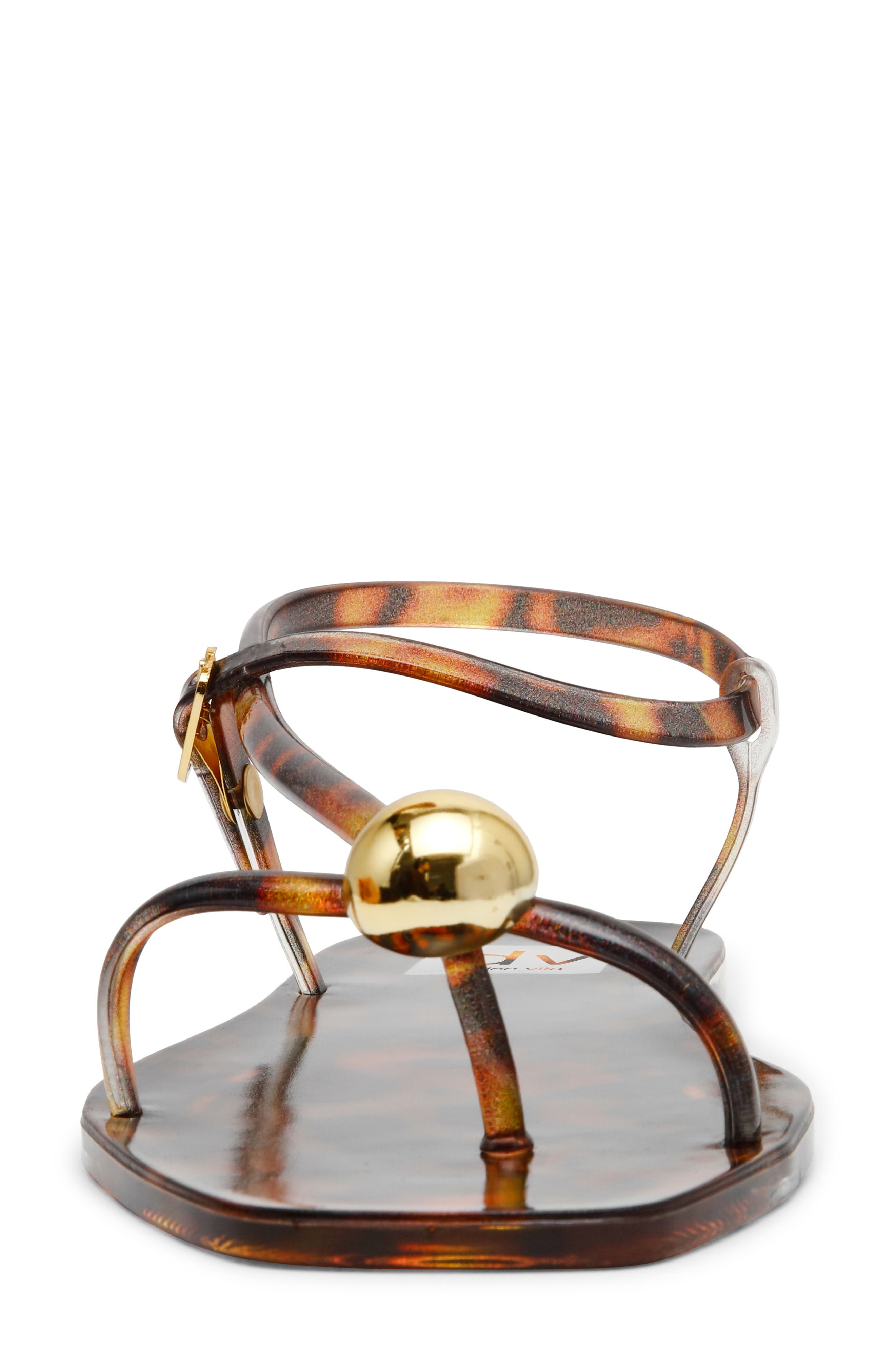 Jossie Flat Sandal, Alternate, color, TORTOISE