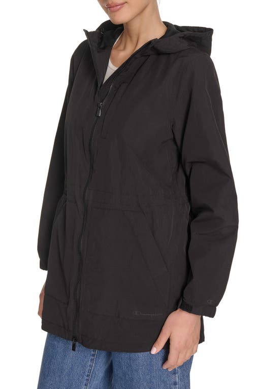 Champion Hooded Rain Jacket In Blue