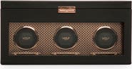 WOLF Axis Triple Watch Winder with Storage