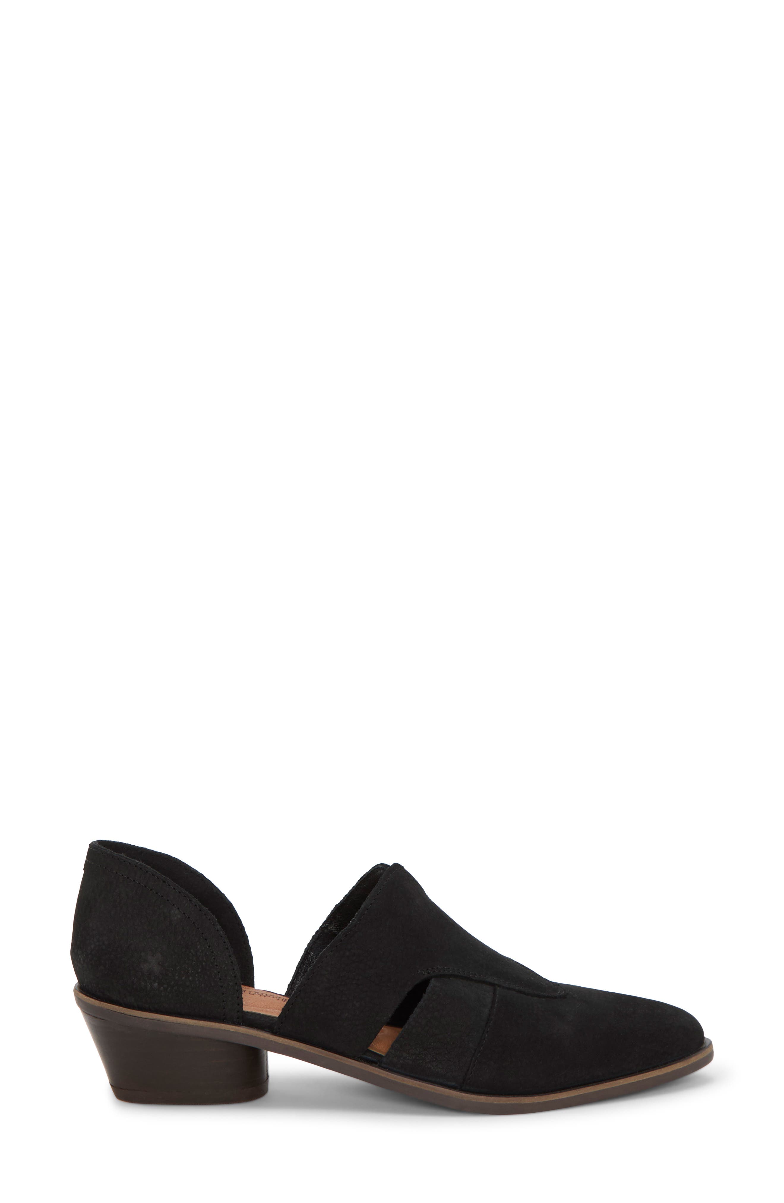 Lucky Brand Minnsy d'Orsay Pump, Alternate, color, Black Un Mainz Nubuck