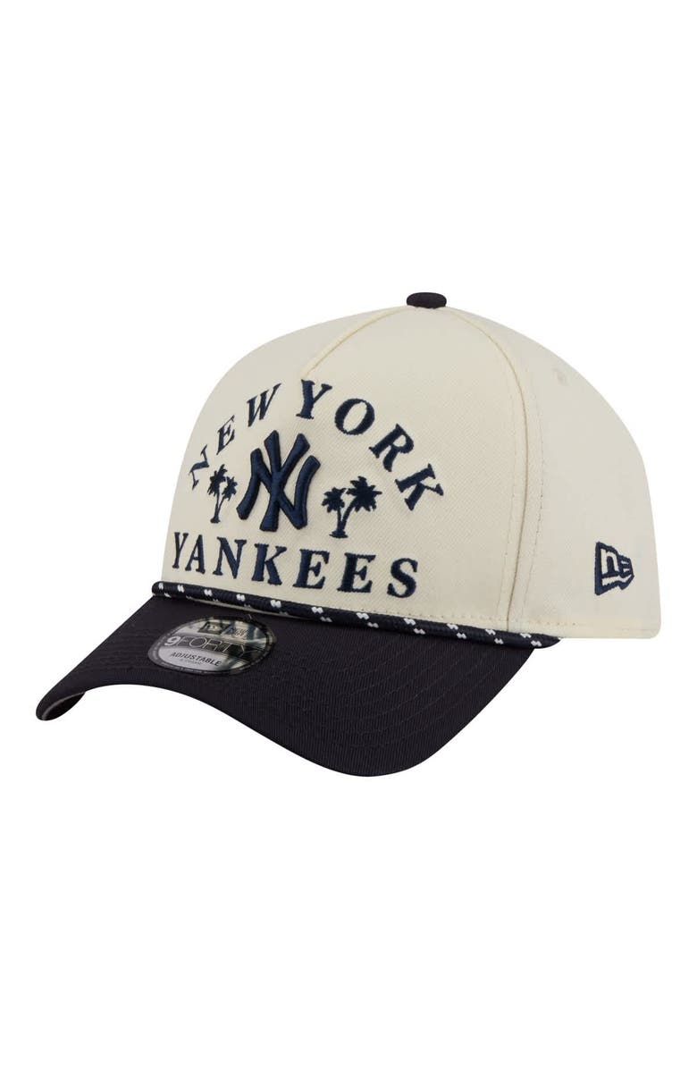 New Era Men's New Era  Cream New York Yankees 2026 Spring Training Fan Pack Rope A-Frame 9FORTY Adjustable Hat, Alternate, color, Cream