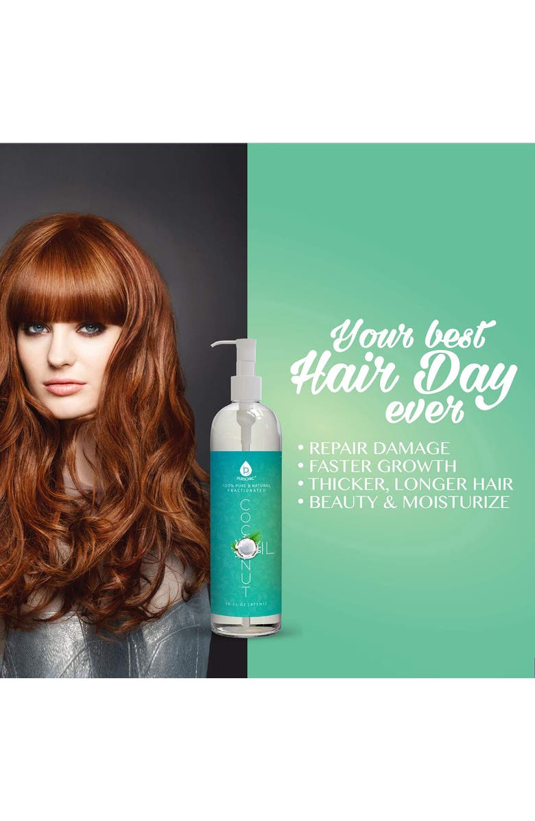 PURSONIC 100% Pure & Natural Fractionated Coconut Oil, Alternate, color, Multicolor