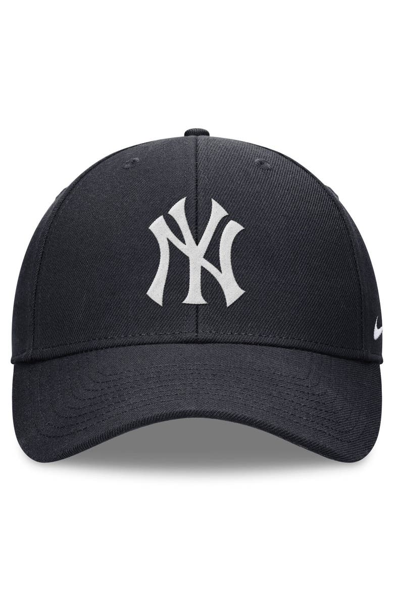 Men's Nike Navy New York Yankees Evergreen Club Performance Adjustable Hat, Alternate, color, Navy