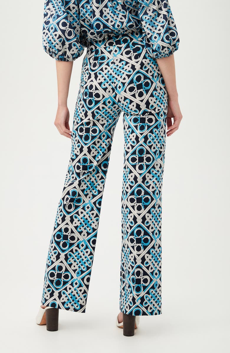 Trina Turk Kinza Wide Leg Pants, Alternate, color, Blue Multi