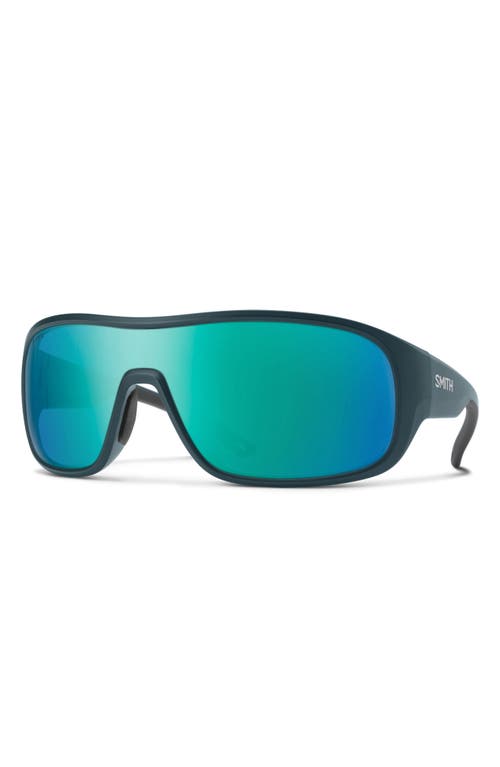 Smith Spinner 134mm Chromapop™ Polarized Shield Sunglasses In Blue