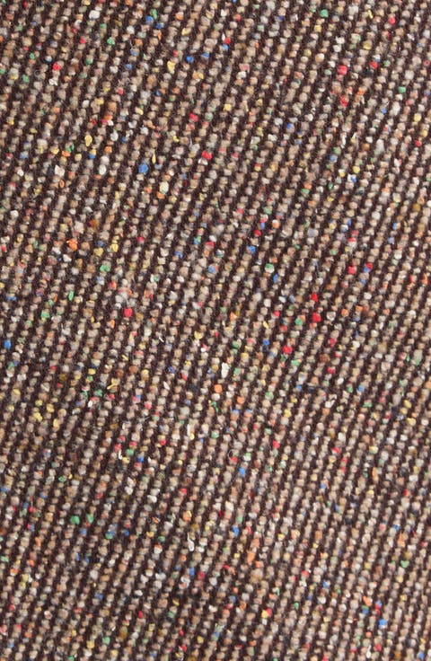 Nep Tweed Fringe Midi Skirt