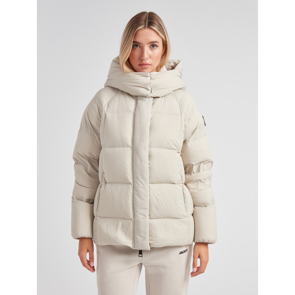 Jack1t Cloud Prime Hooded Down Jacket In White