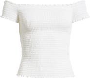 BP. Off the Shoulder Smocked Top
