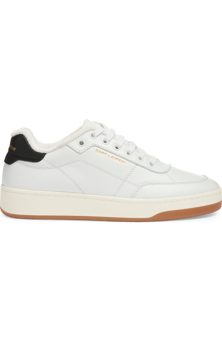 Saint Laurent SL/61 Sneaker, Alternate, color, Blanc Optique/ Nero