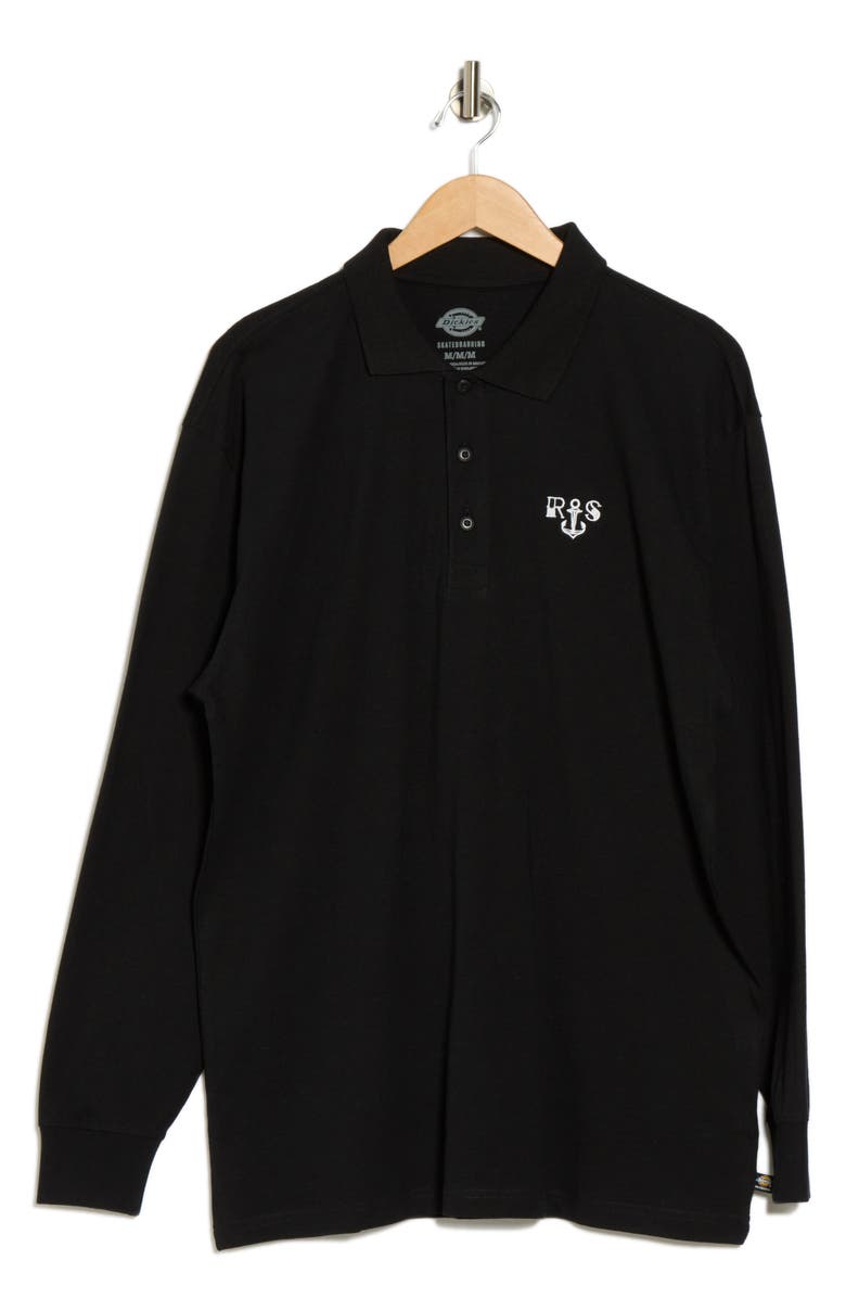 Dickies Ronnie Sandoval Long Sleeve Polo, Alternate, color, Knit Black
