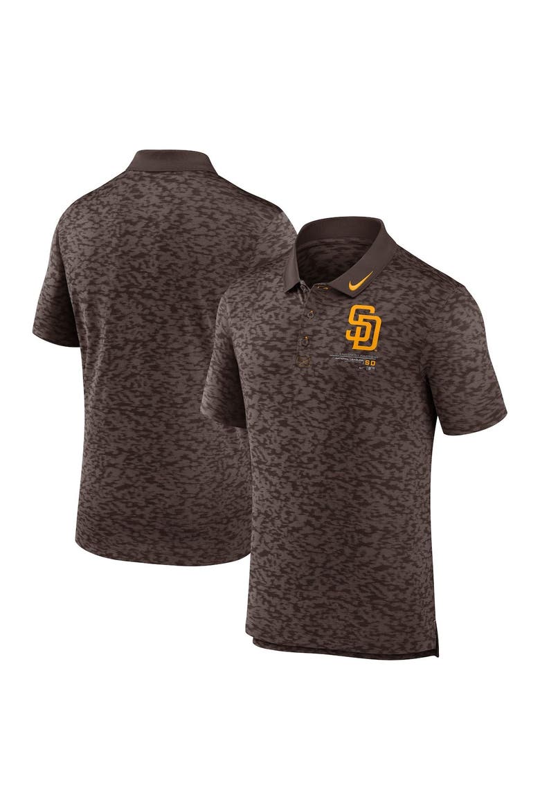 Men's Nike Brown San Diego Padres Next Level Performance Polo, Main, color, Charcoal