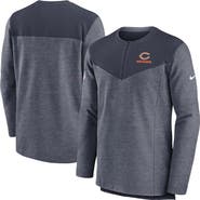 Nike Men's Nike Navy Chicago Bears Sideline Lockup Performance Quarter-Zip Top