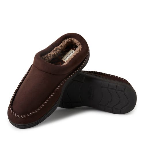 Dearfoams Men's Thompson Microsuede Clog In Coffee