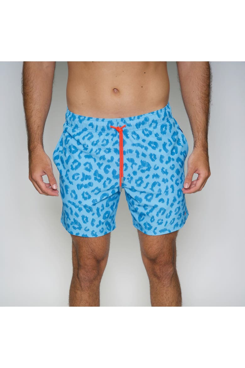 4.25" Le Club 4 Way Stretch Mens Swim Trunk, Alternate, color, Ember