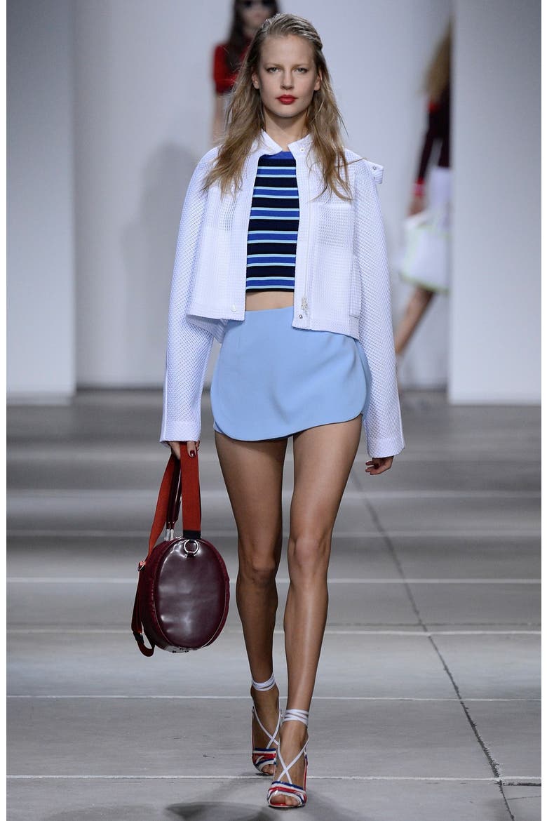 Tailored Overlay Skort, Alternate, color, BLUE