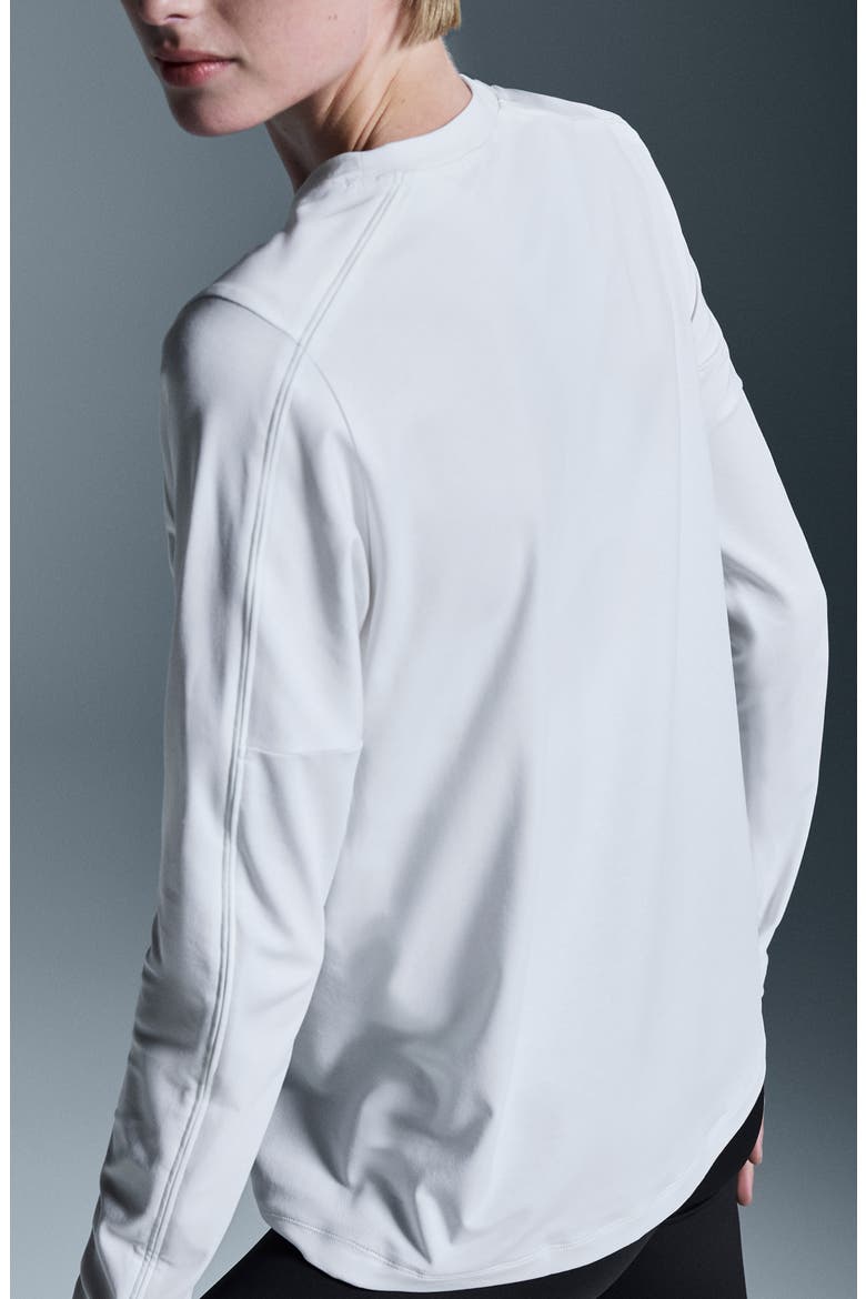 Focus-T Long Sleeve Performance T-Shirt, Alternate, color, WHITE