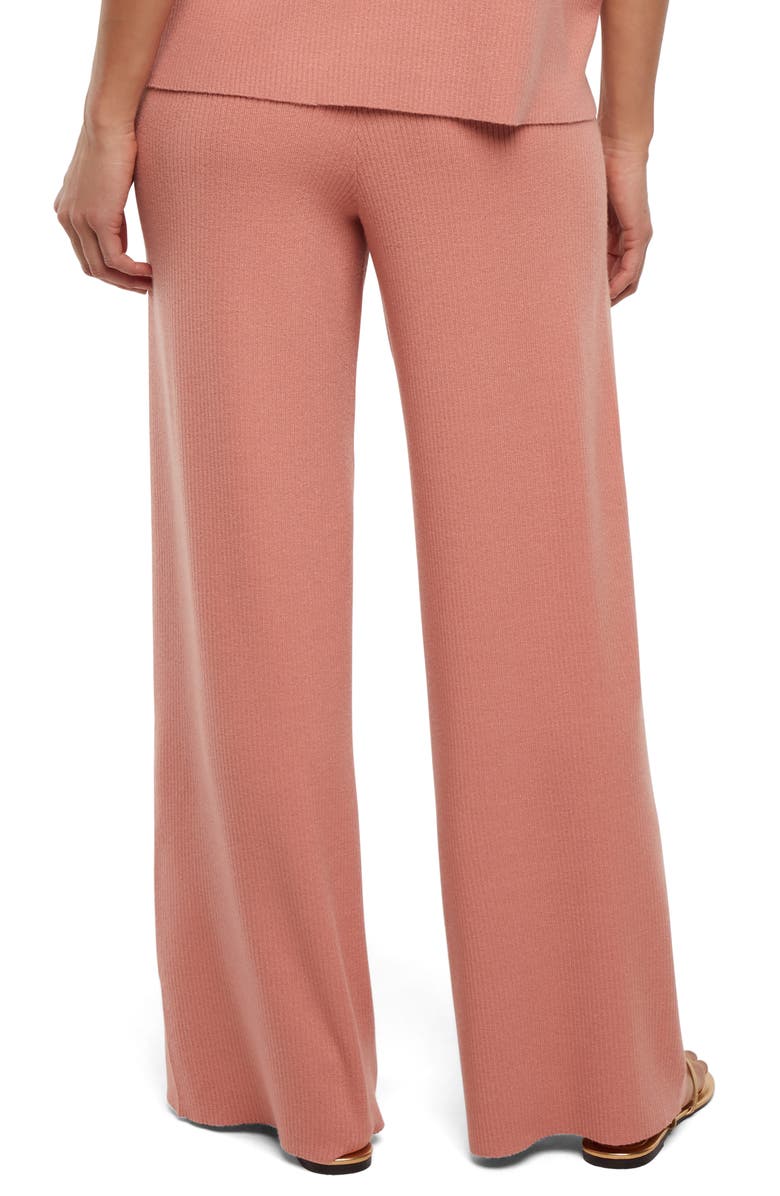 Three Dots Desiree Wide Leg Pants, Alternate, color, Rose Dawn