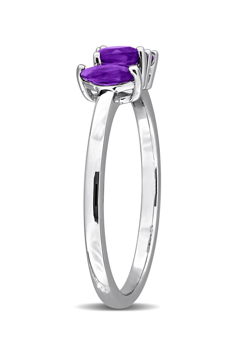 Sterling Silver Multi-Shaped Amethyst Ring, Alternate, color, PURPLE