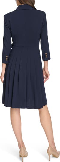 Buckle Wrap Blazer Dress