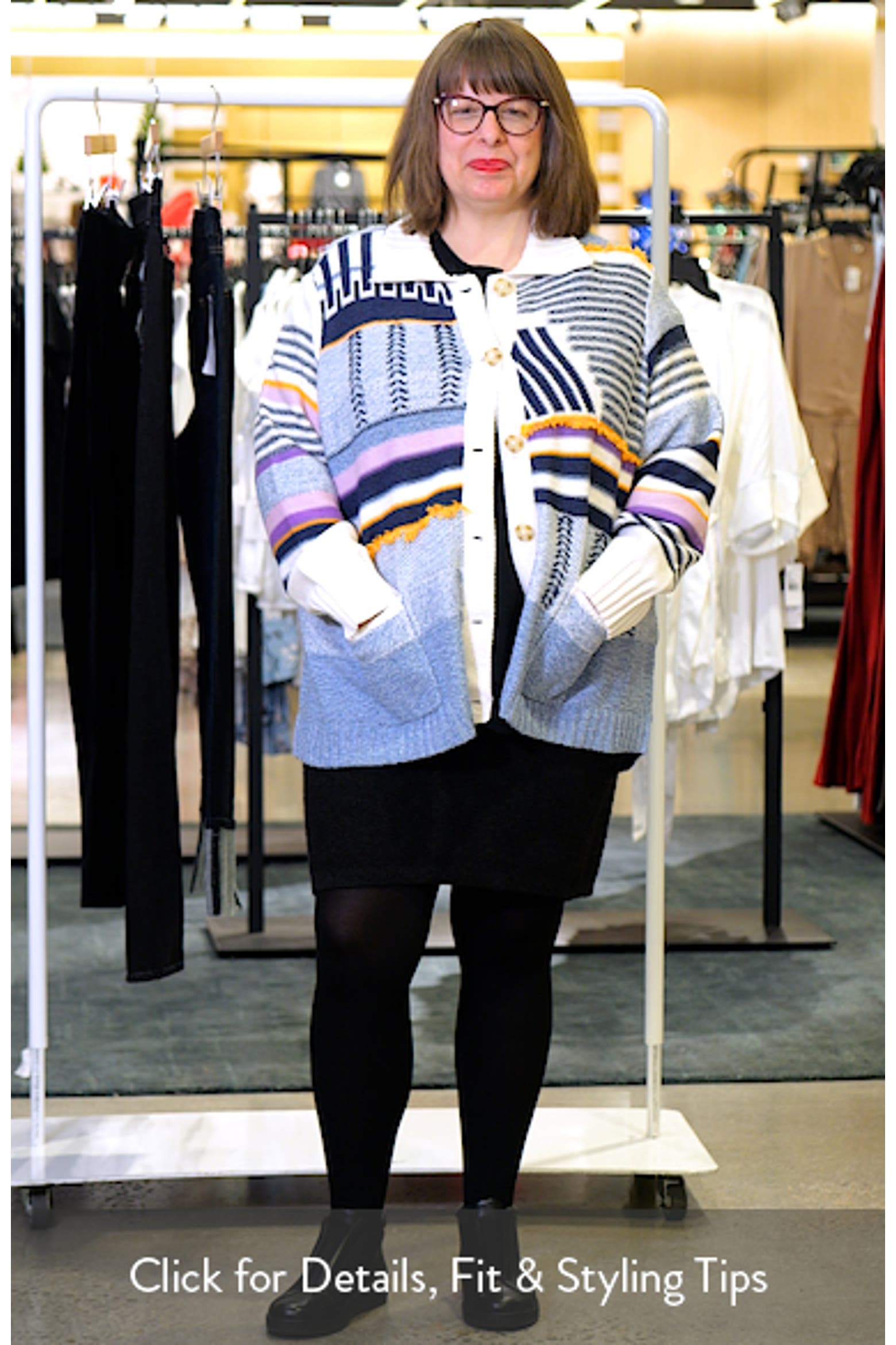 NIC+ZOE Pattern Play Knit Jacket (Women) | Nordstromrack