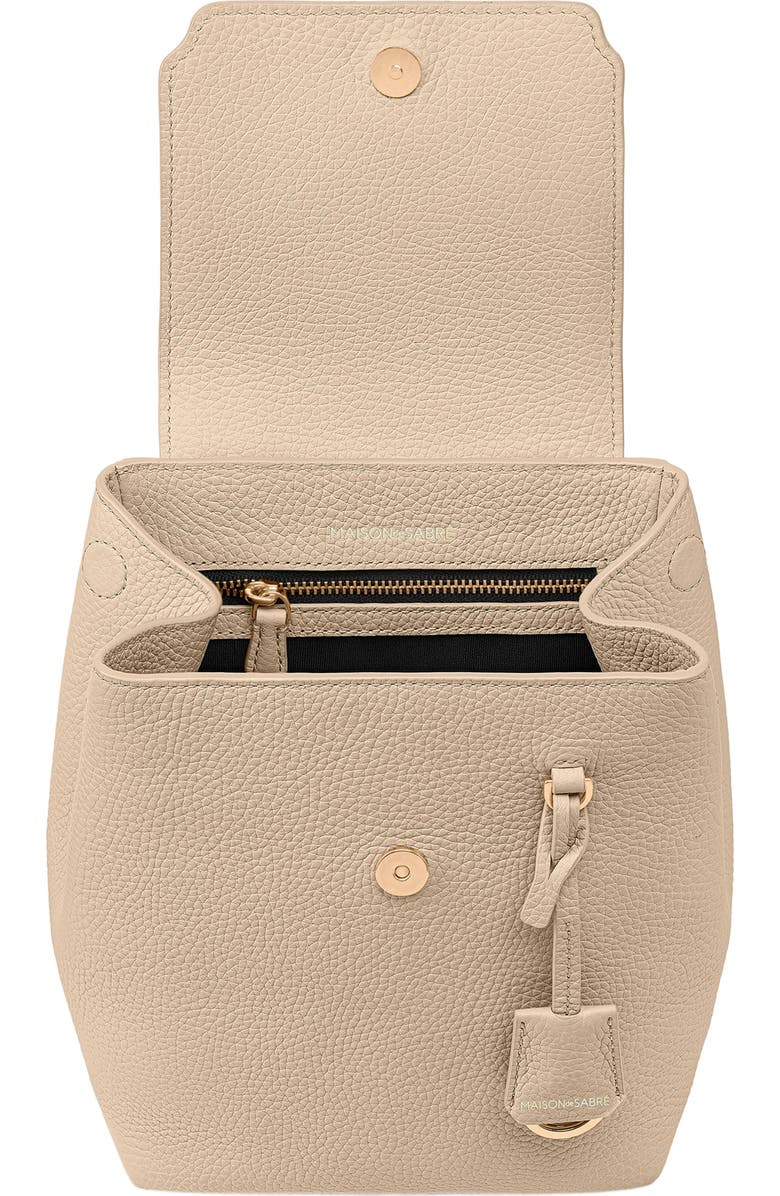 MAISON de SABRÉ Mini Soft Leather Backpack, Alternate, color, Saharan Nude