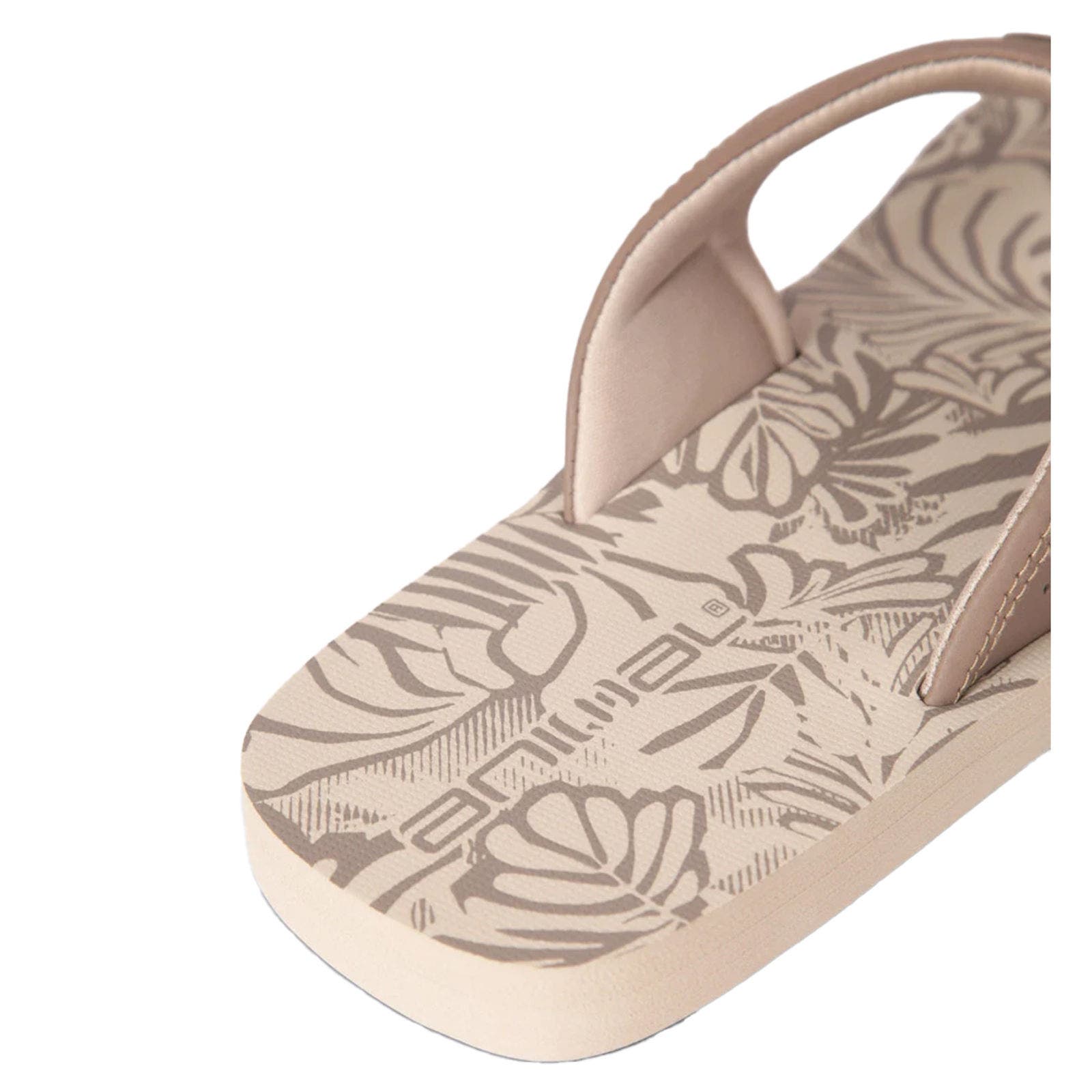 Jekyl Leaves Flip Flops, Alternate, color, Beige