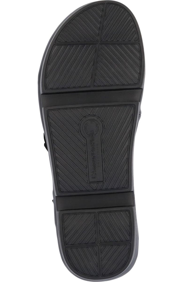 L'Amour des Pieds Vendala Ankle Strap Sandal, Alternate, color, Black