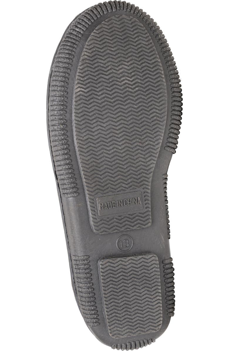 Minnetonka Kids' Fleece Lined Slip-On Shoe, Alternate, color, Charcoal