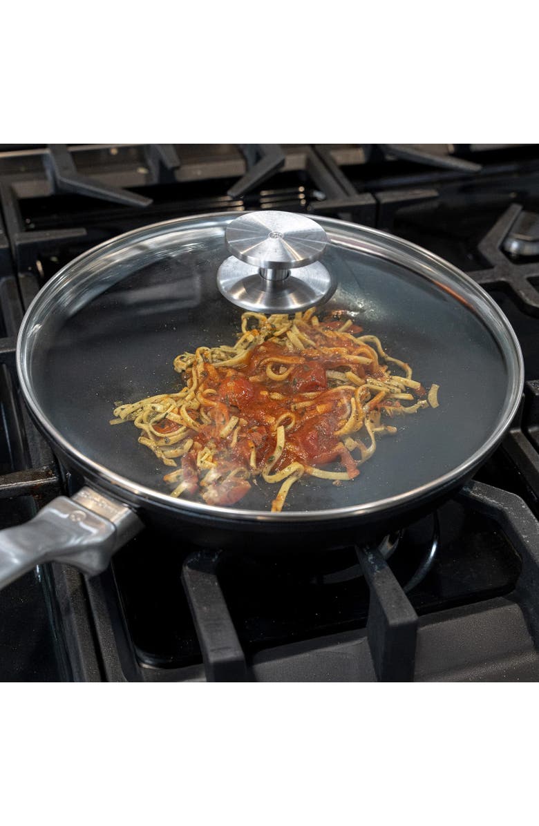 Swiss Diamond CHD Nonstick Fry Pan, 10.25-Inch with Lid, Alternate, color, Black